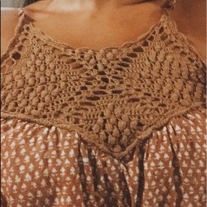 Crochet detail romper